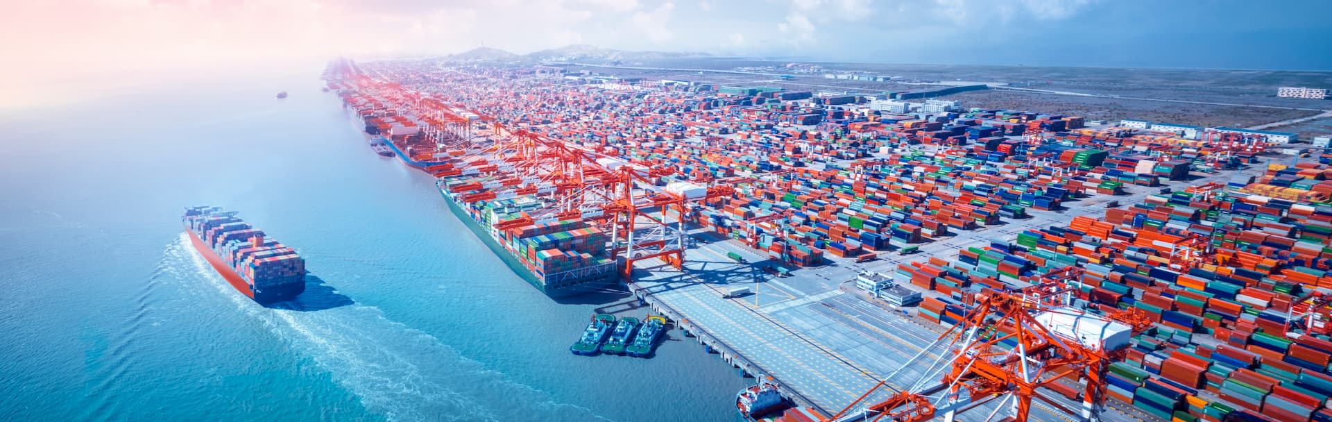 Container port and cargo ship